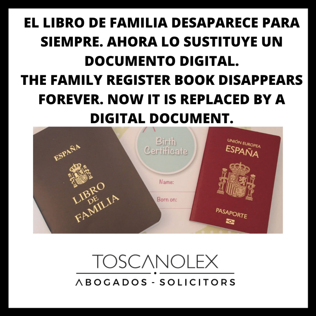 EL LIBRO DE FAMILIA DESAPARECE