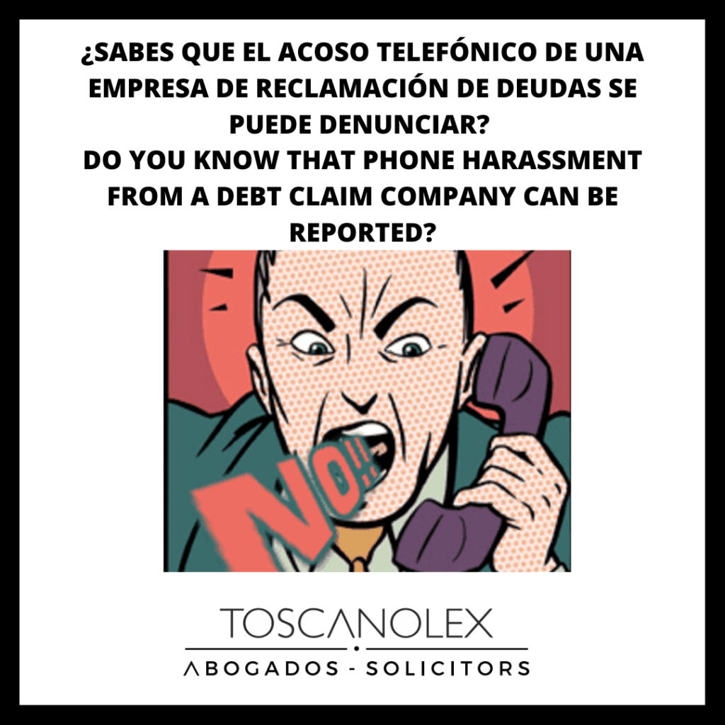 EL ACOSO TELEFONICO DE LAS COMPAÑIAS DE RECOBRO SE PUEDE DENUNCIAR