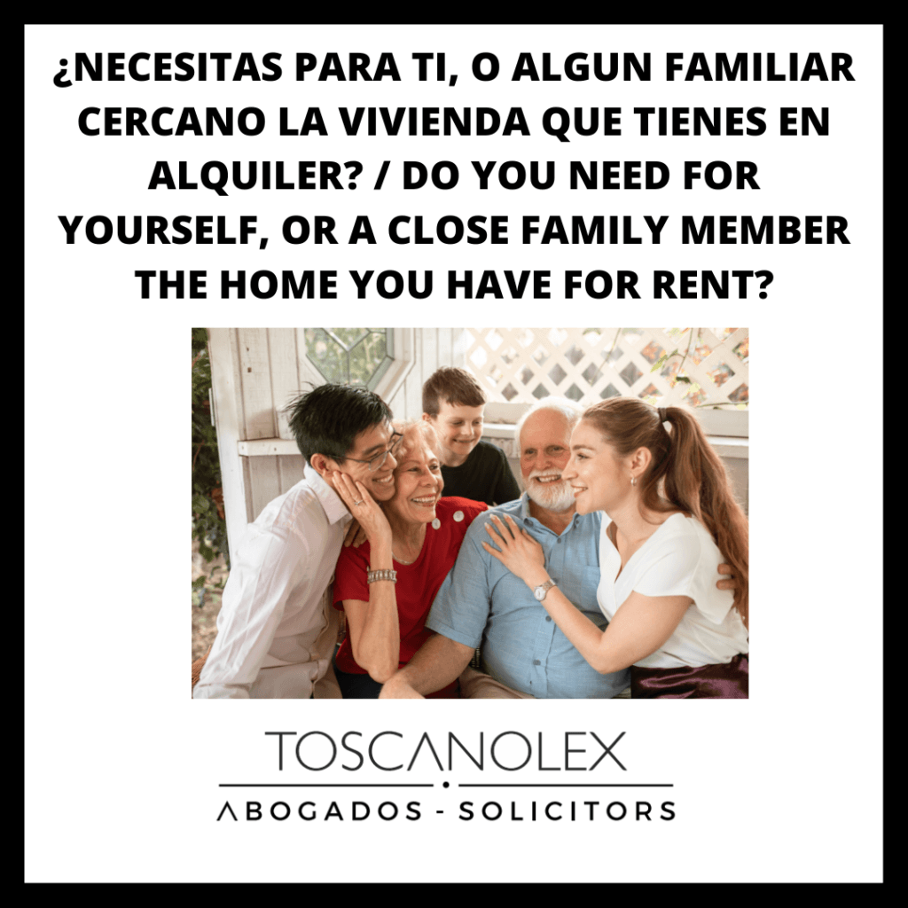 ¿Necesitas tu vivienda alquilada?