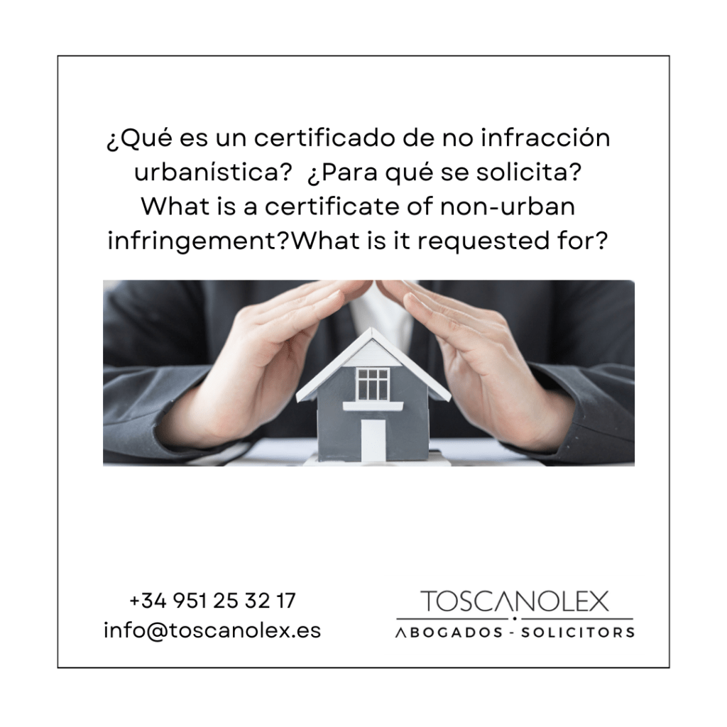 Certificado de No Infracción Urbanística