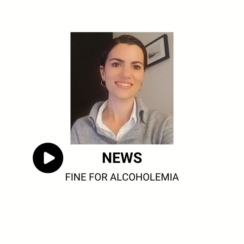 FINE FOR ALCOHOLEMIA