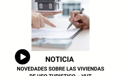 VIVIENDAS DE USO TURISTICO – VUT
