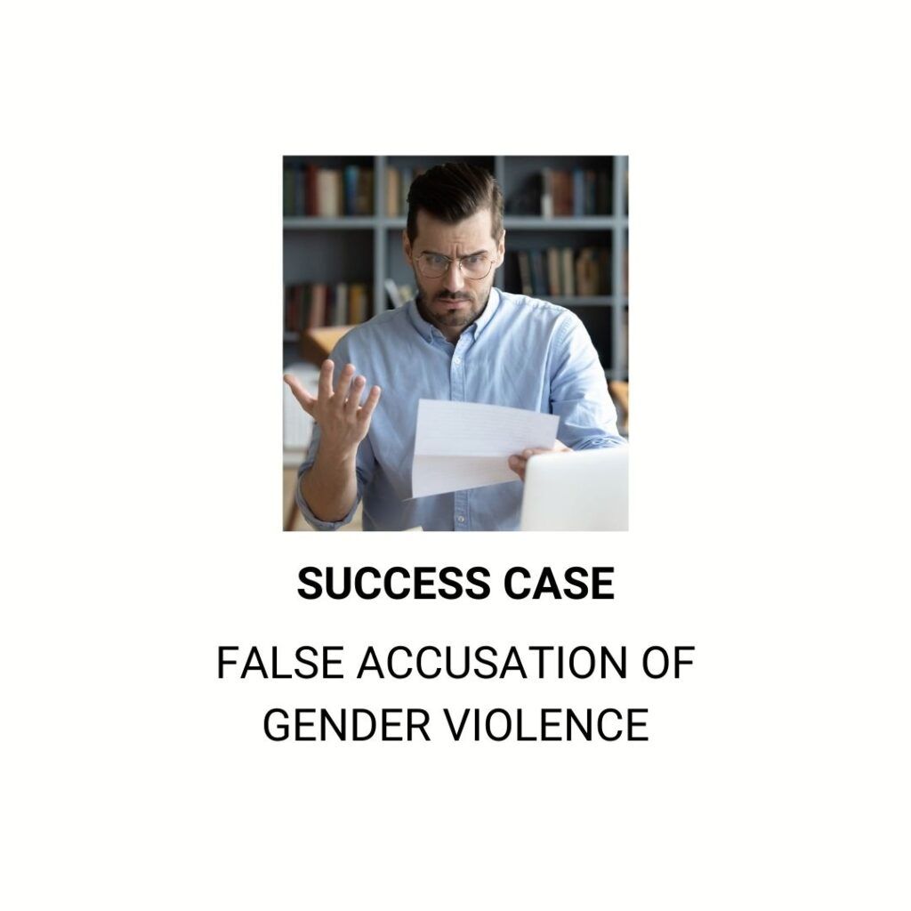 Falsely accused of gender violence
